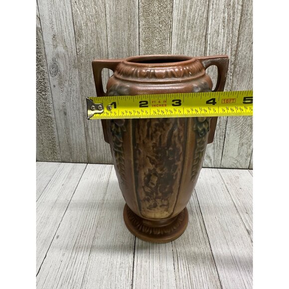 Vtg Roseville USA Art Pottery Florentine 231-8" Vase - Stamped R Mark 1924 - Picture 13 of 14